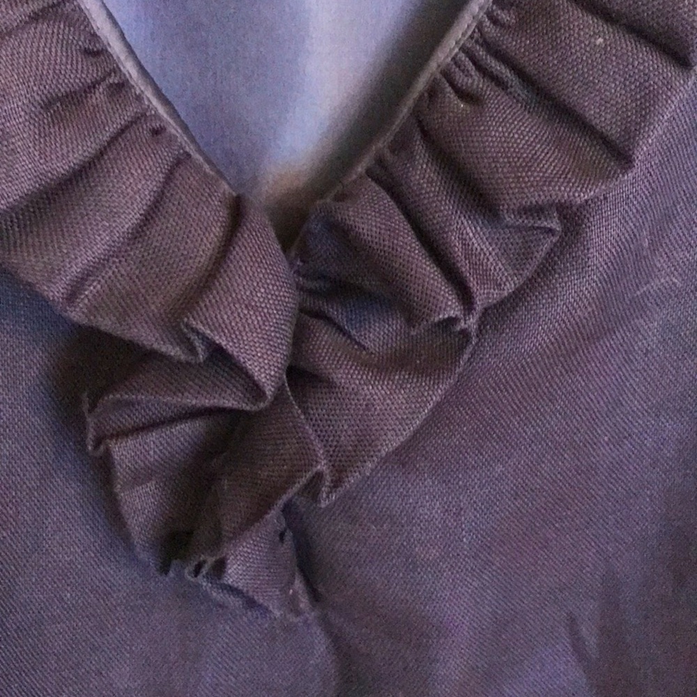 Kate Spade Ruffle Collar V Neck Dress - Picture 7 of 11